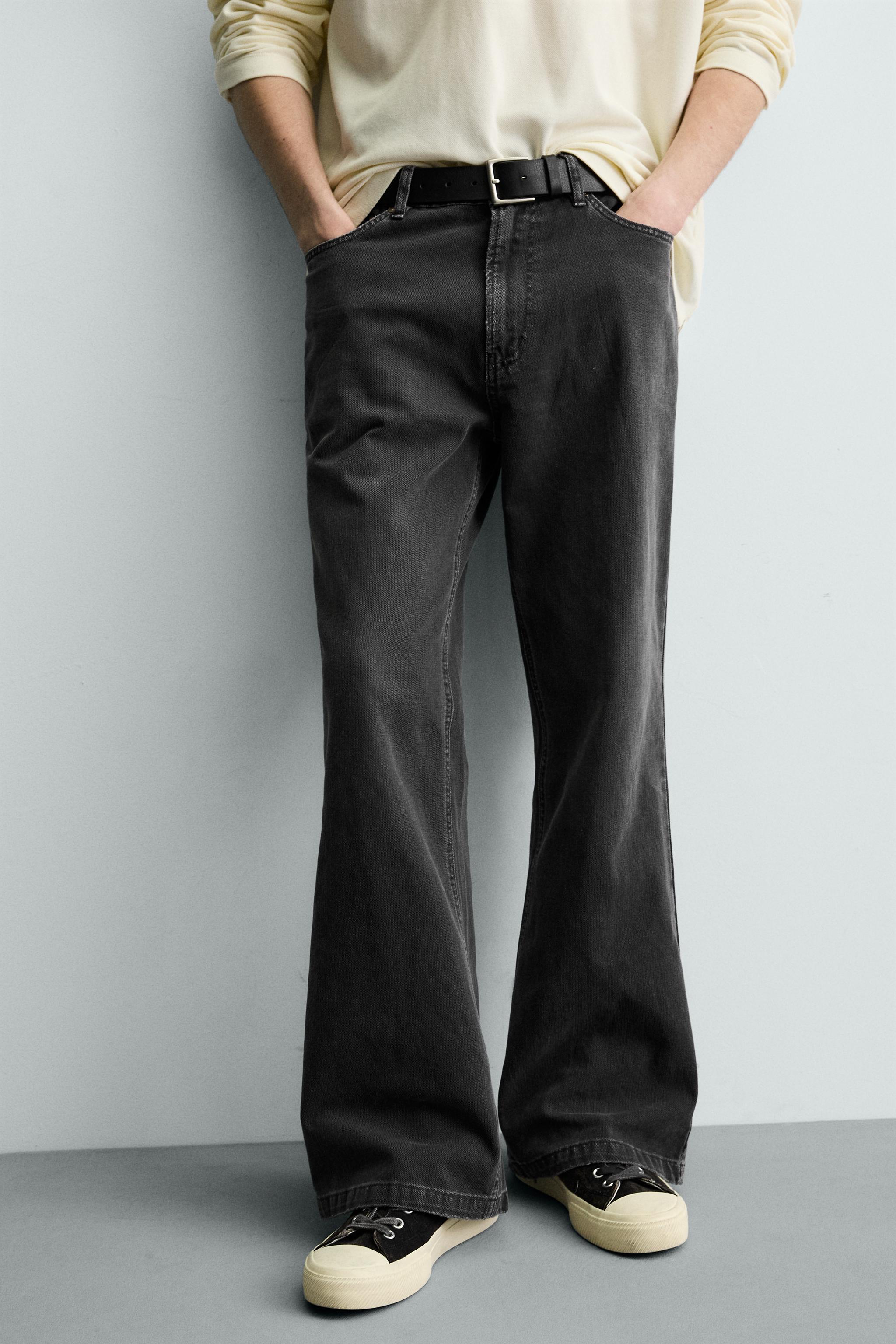 PANTALON FLARE FIT STRUCTURÉ EN COTON